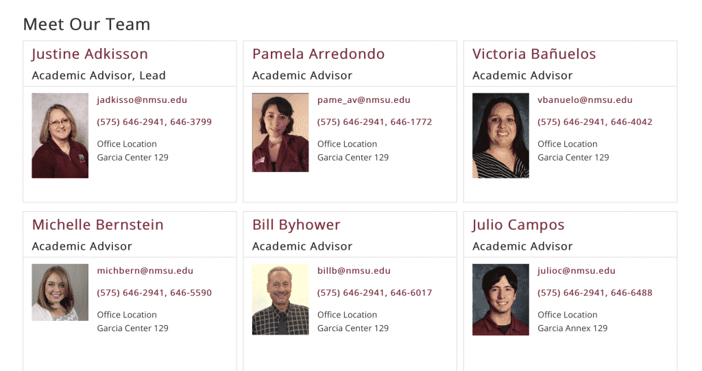 Advisor Database