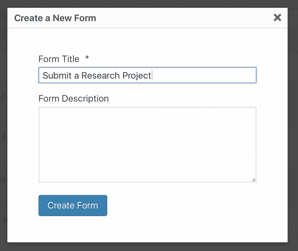 New Form Name