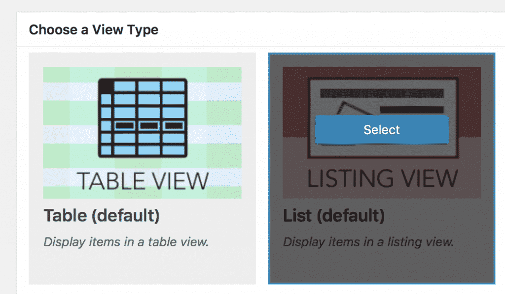 List View