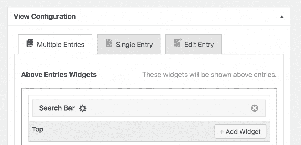 Widgets