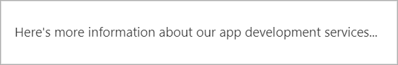 The confirmation message output on the front end.