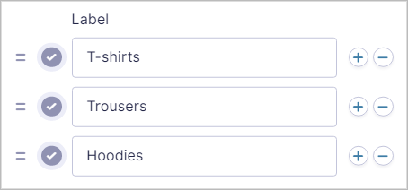 Tshirts, Trousers, Hoodies.