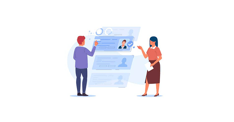 A user selecting jobs from a list
