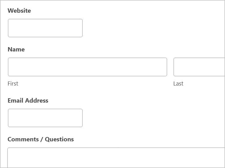 Preview of a Gravity Form inside the WordPress block editor