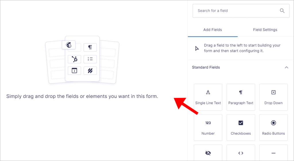 The Gravity Forms drag-and-drop builder
