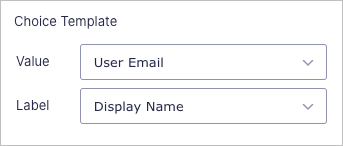 Populate Anything choice template settings