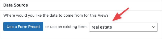 Selecting a data source