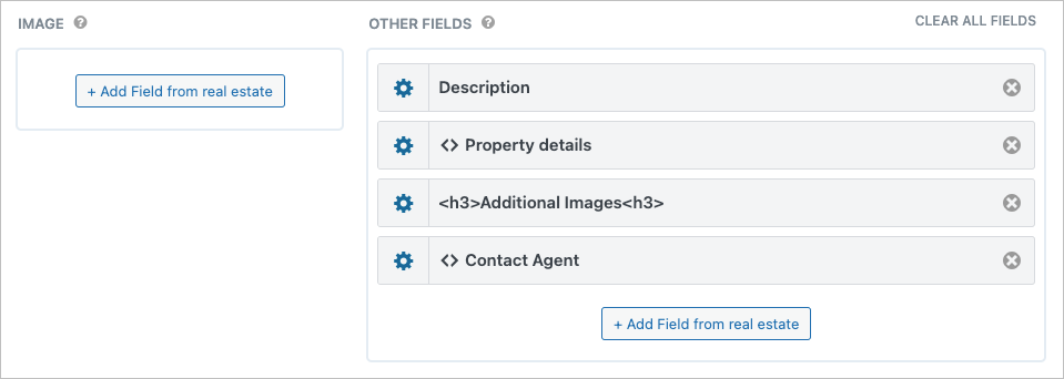 The Single Entry 'Other Fields' section