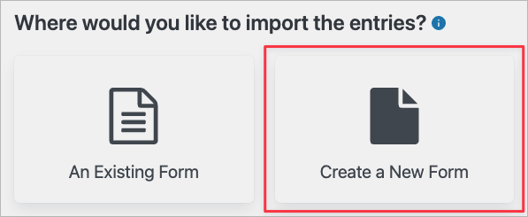 Create a New Form