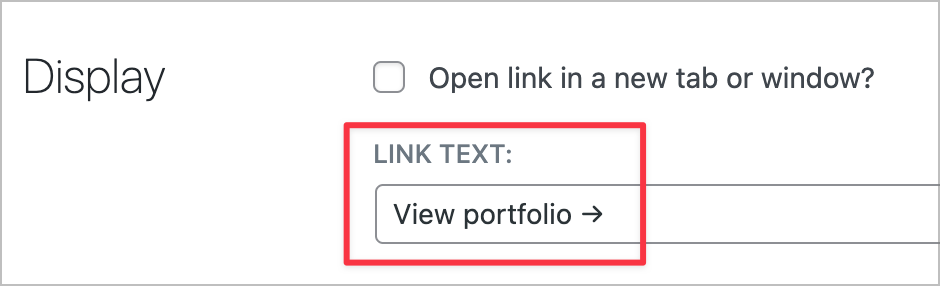 Link text: View portfolio