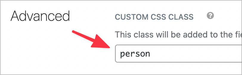 The custom CSS class box