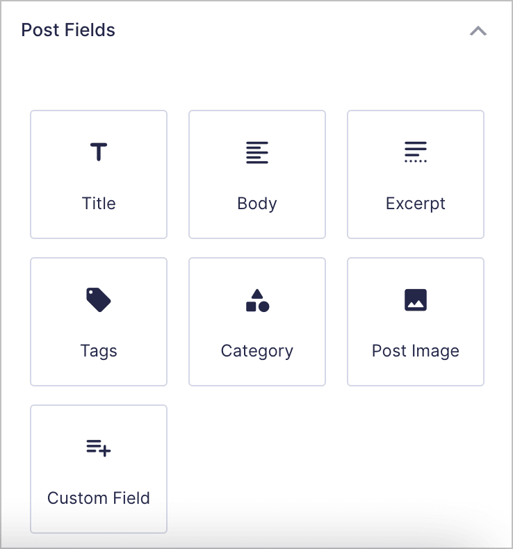Gravity Forms Post fields