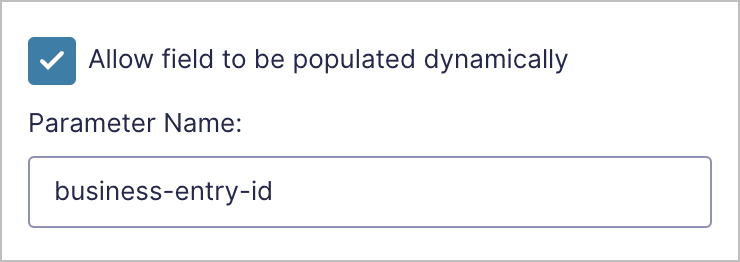 Parameter name: business-entry-id