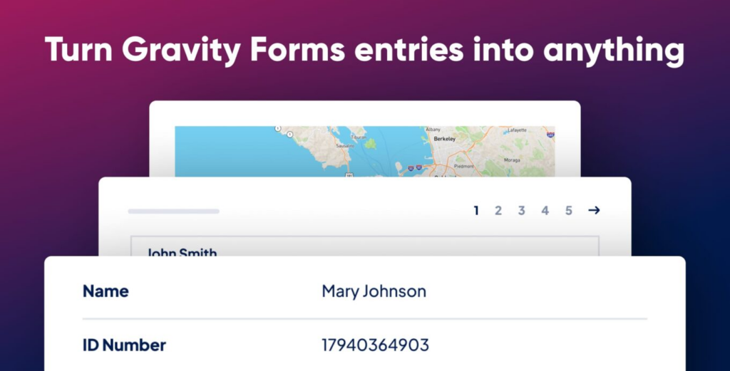 Turn Gravity Forms into anything