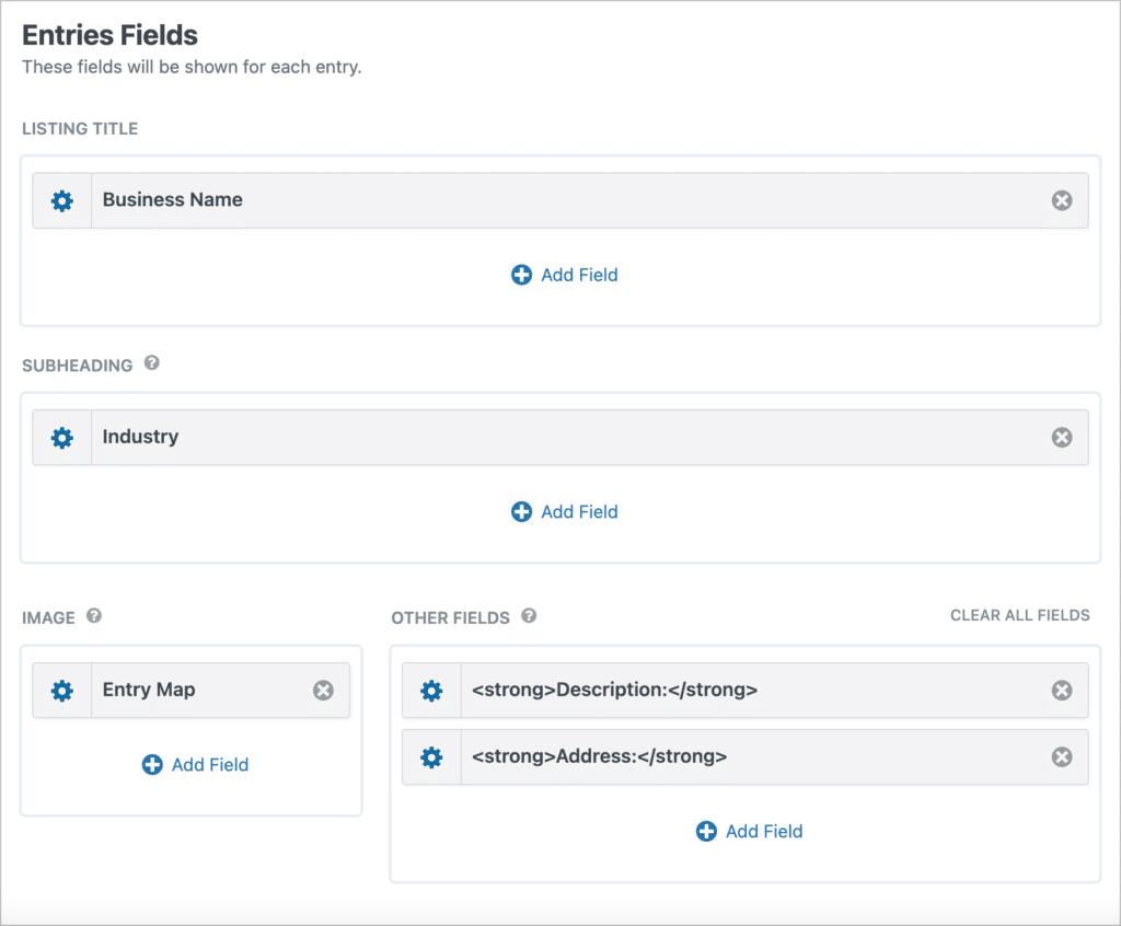 Geolocation directory View editor