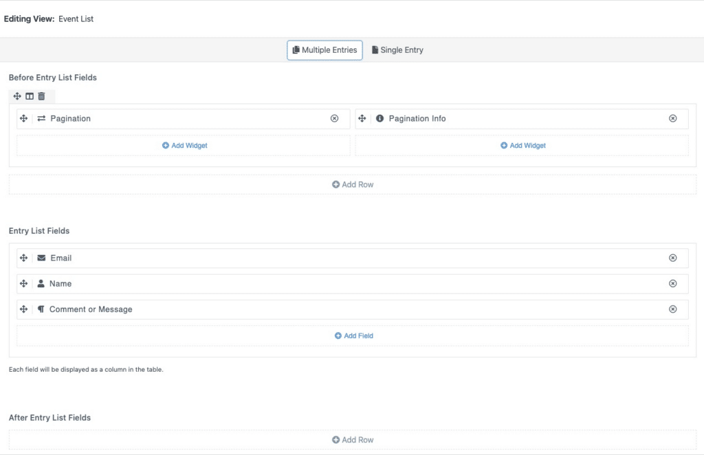 The Views for WPForms drag and drop builder