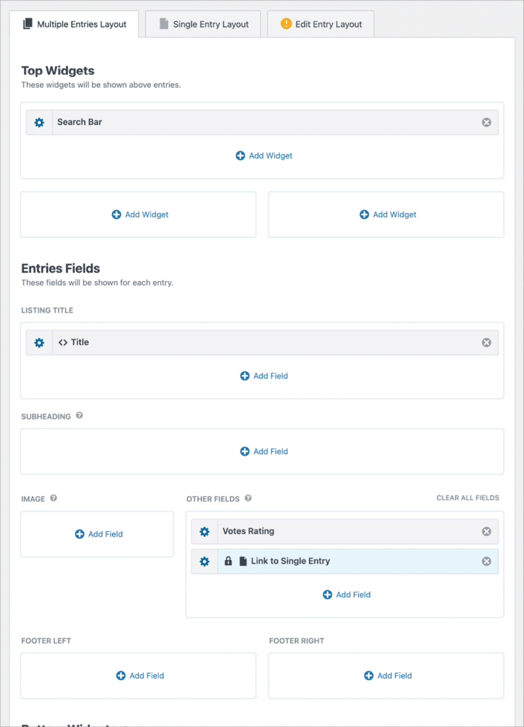 The GravityView View editor