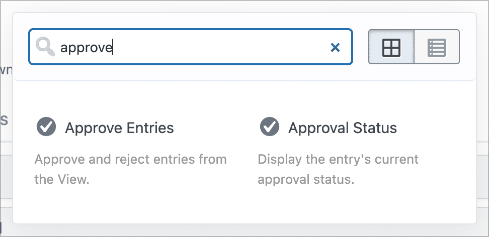 GravityView approval fields
