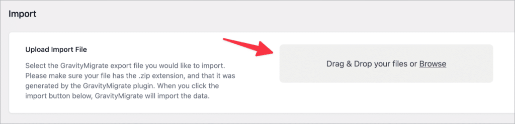 Drag & drop your files or browse