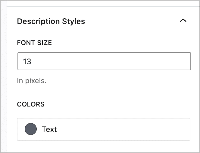 Gravity Forms description styles