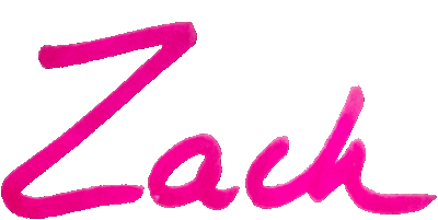 Zack’s signature