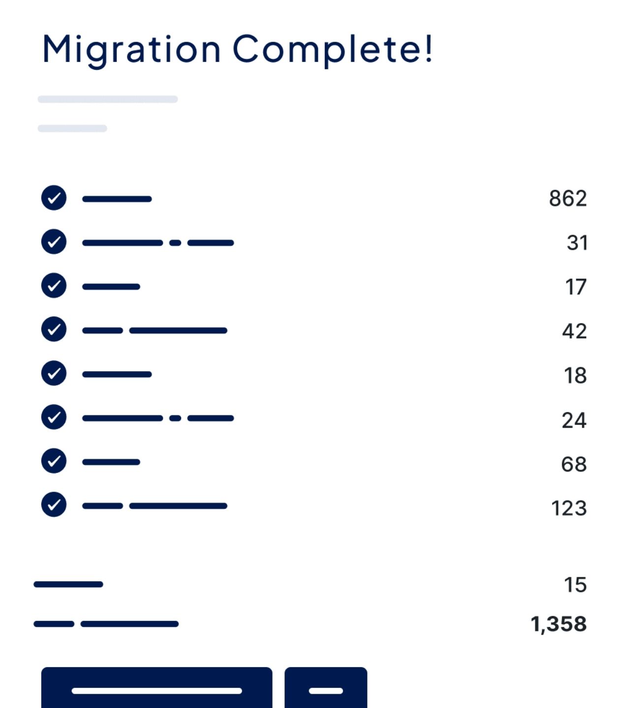 Migration complete!
